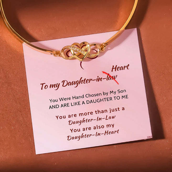 Mother's Day Gift To my daughter-in-law Infinite Love Bangle Bracelet Warm Gift-Engravingift