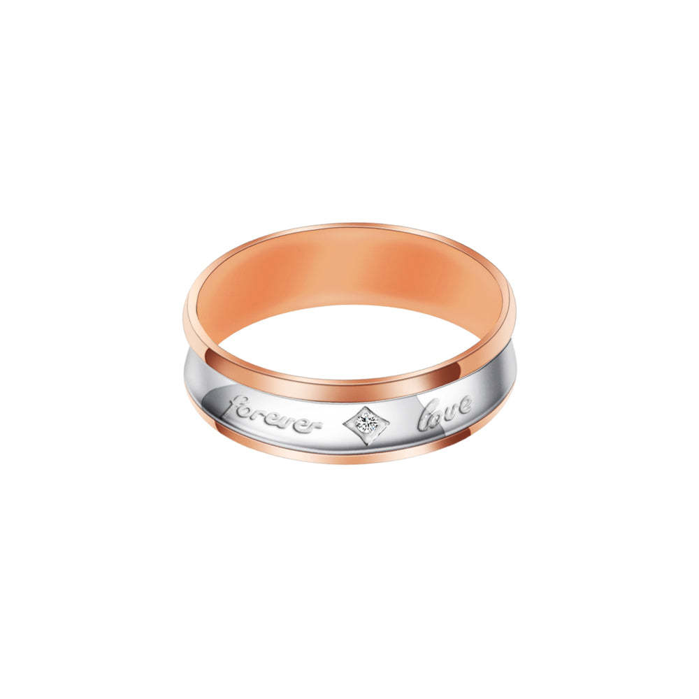 Valentine's Day Gift His & Hers Forever Love Heart Promise Couples Wedding Ring