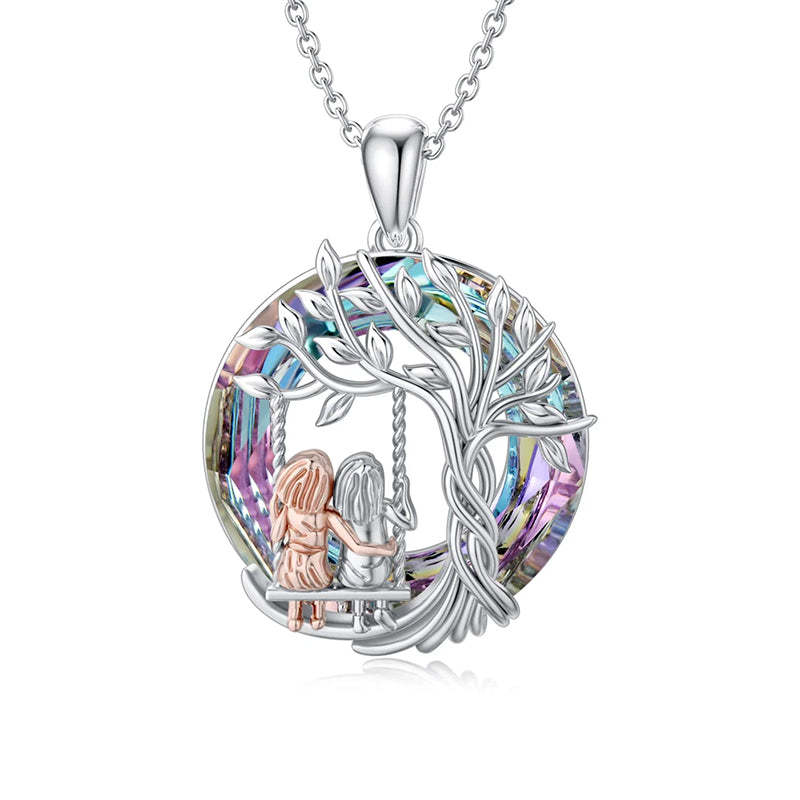 Mother's Day Sisters Gifts Tree of Life Sisters Necklace From Sisters-Engravingift