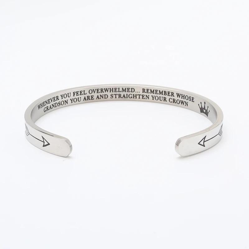 Mother's Day Gift Adjustable Bracelet-to daughter,to granddaughter,to sister-Engravingift
