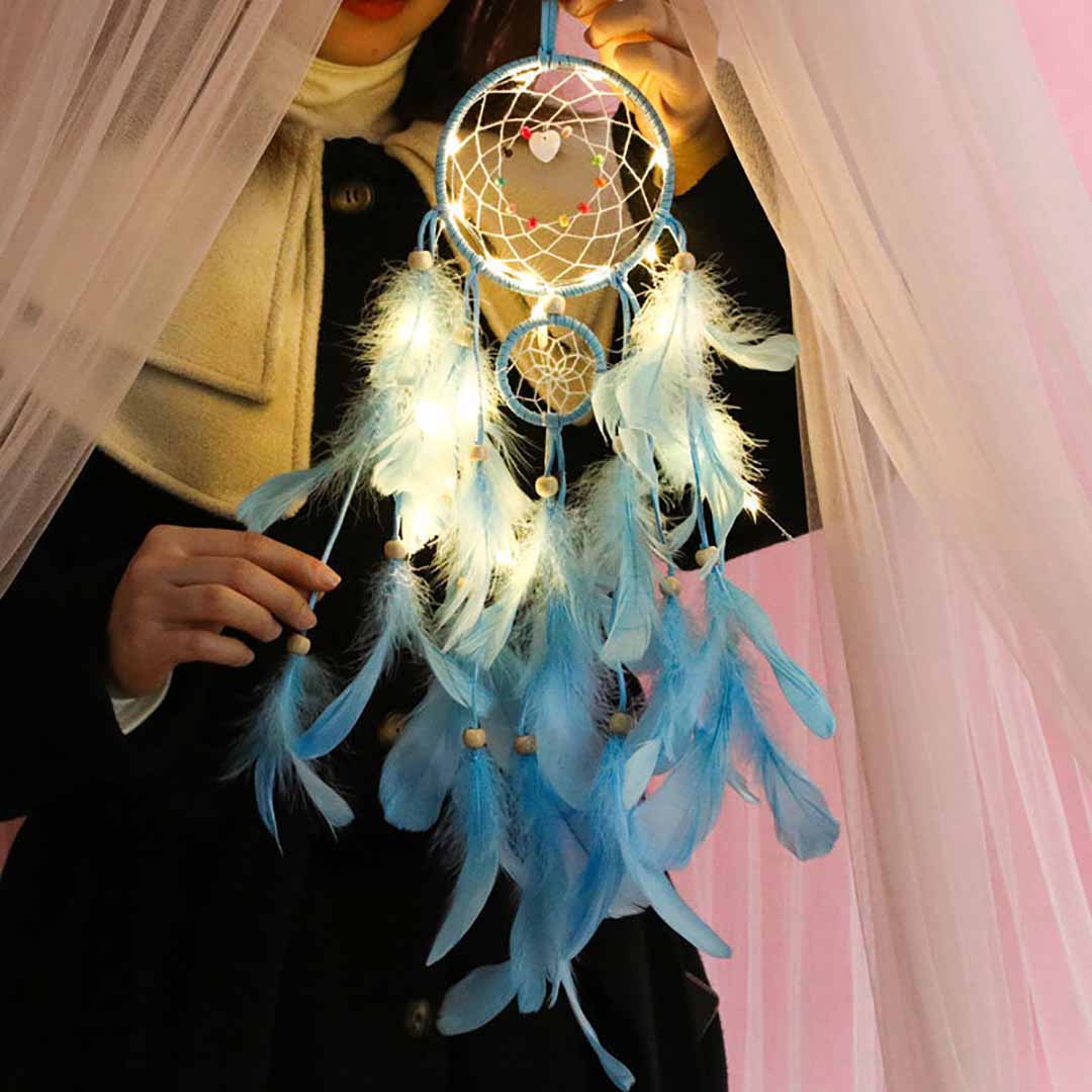 Mother's Day Gift Dream Catcher With String Lights-Engravingift