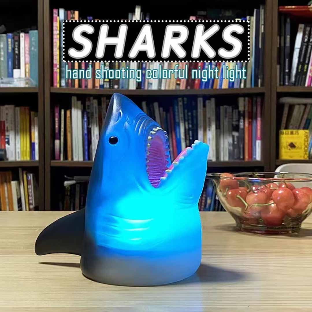Christmas Gift Shark Hand Shooting Night Light-Engravingift