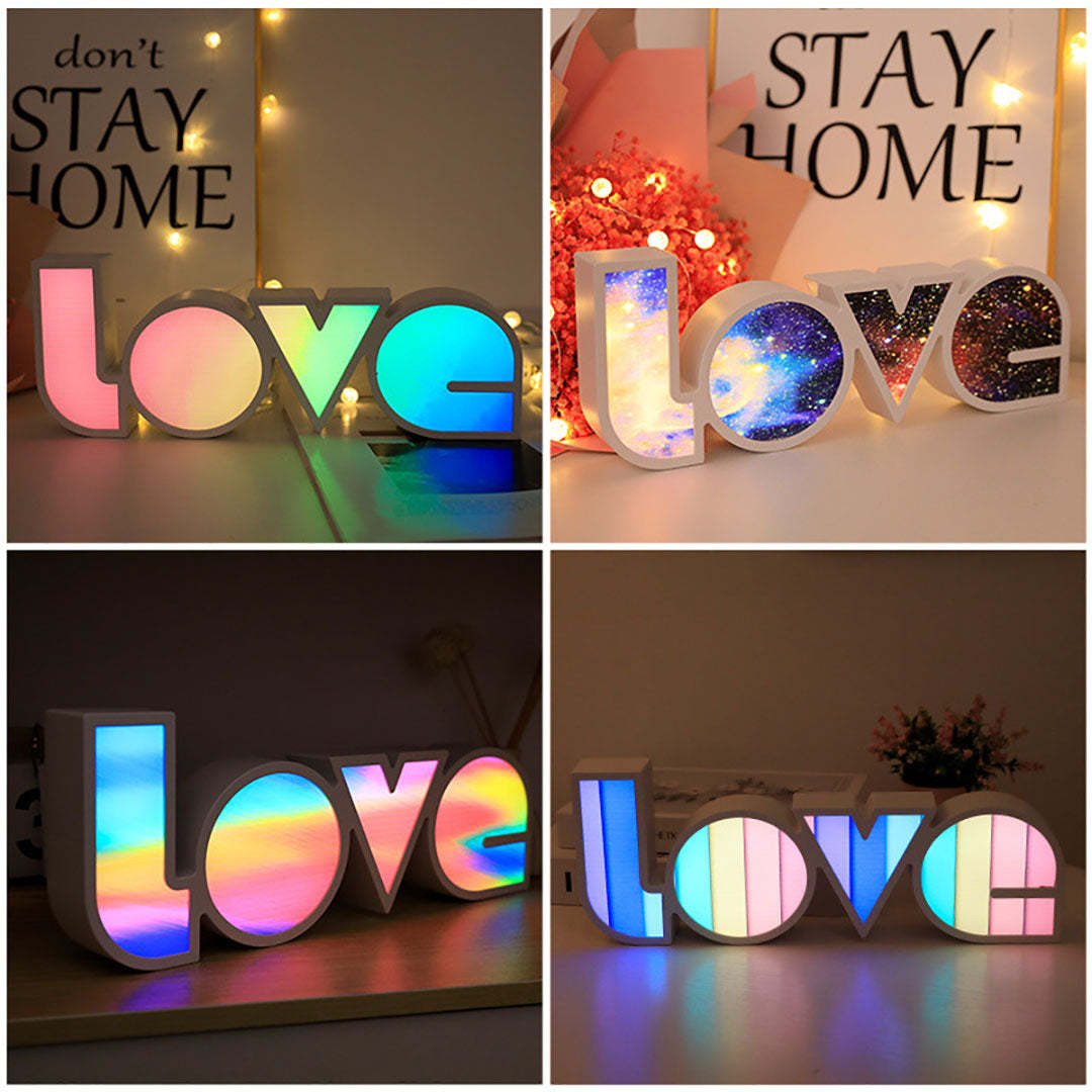 Mother'sDay Gift 'love' LED Night Light-Engravingift