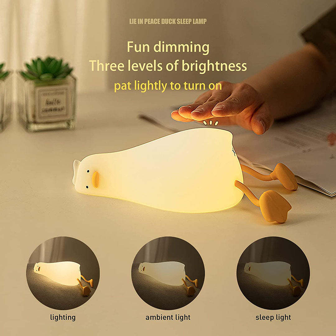 Mother's Day Gift Lying Duck Night Light-Engravingift