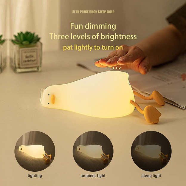 Mother's Day Gift Lying Duck Night Light-Engravingift