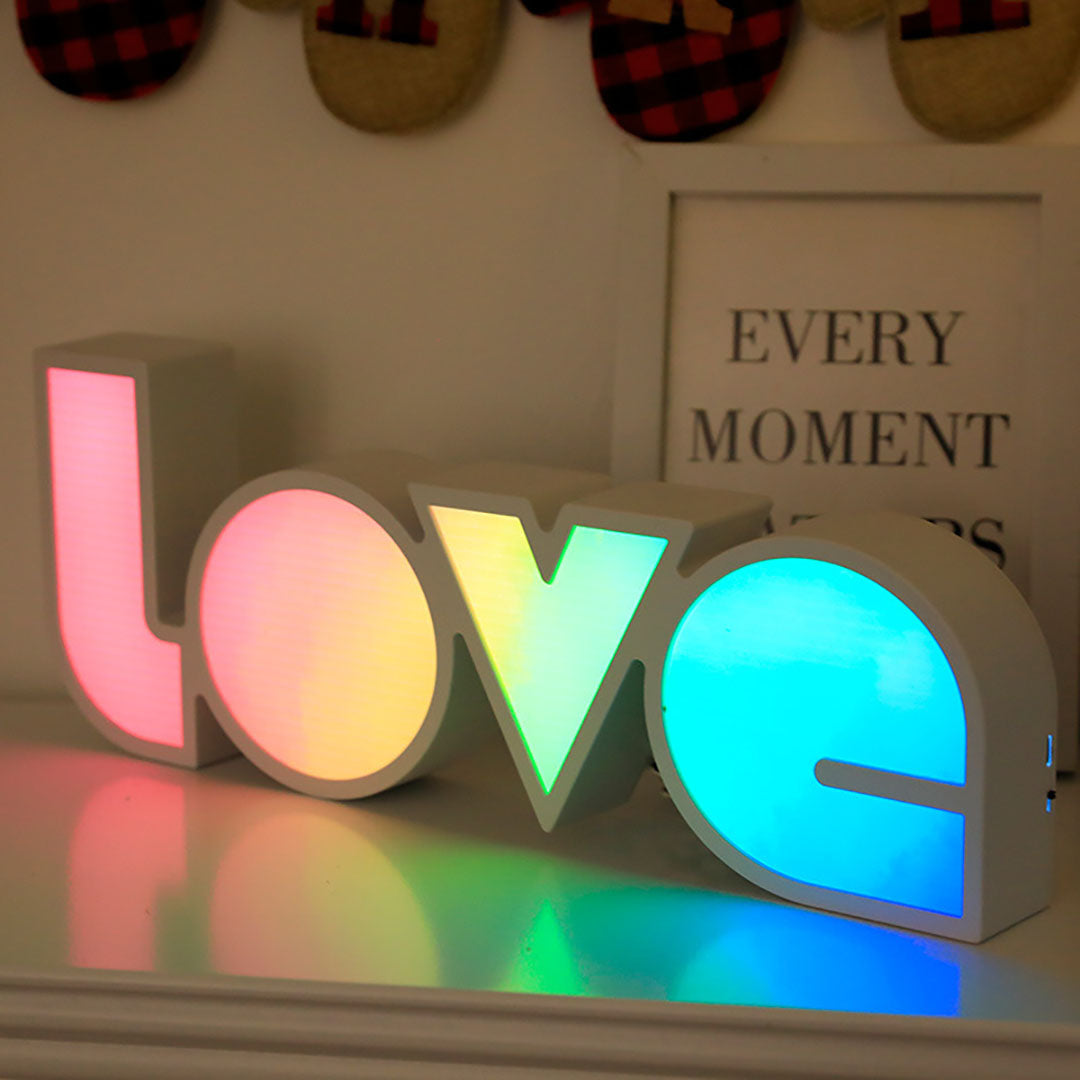 Mother'sDay Gift 'love' LED Night Light-Engravingift