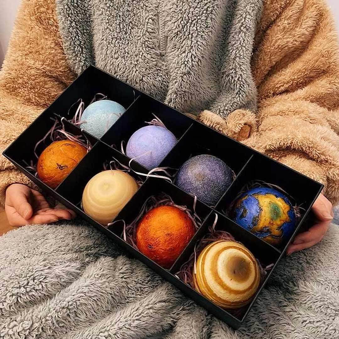 Mother's Day Gift Eight planets 3D Print LED Lamp Set-Engravingift