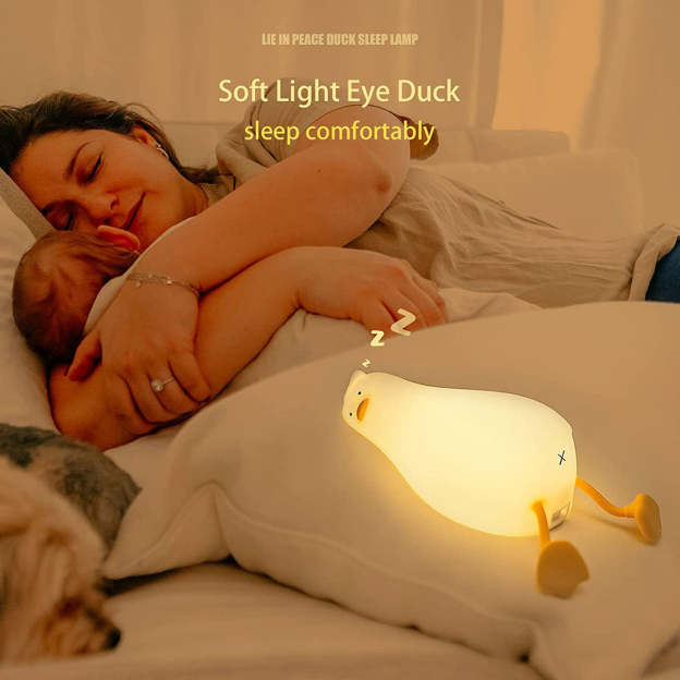 Mother's Day Gift Lying Duck Night Light-Engravingift