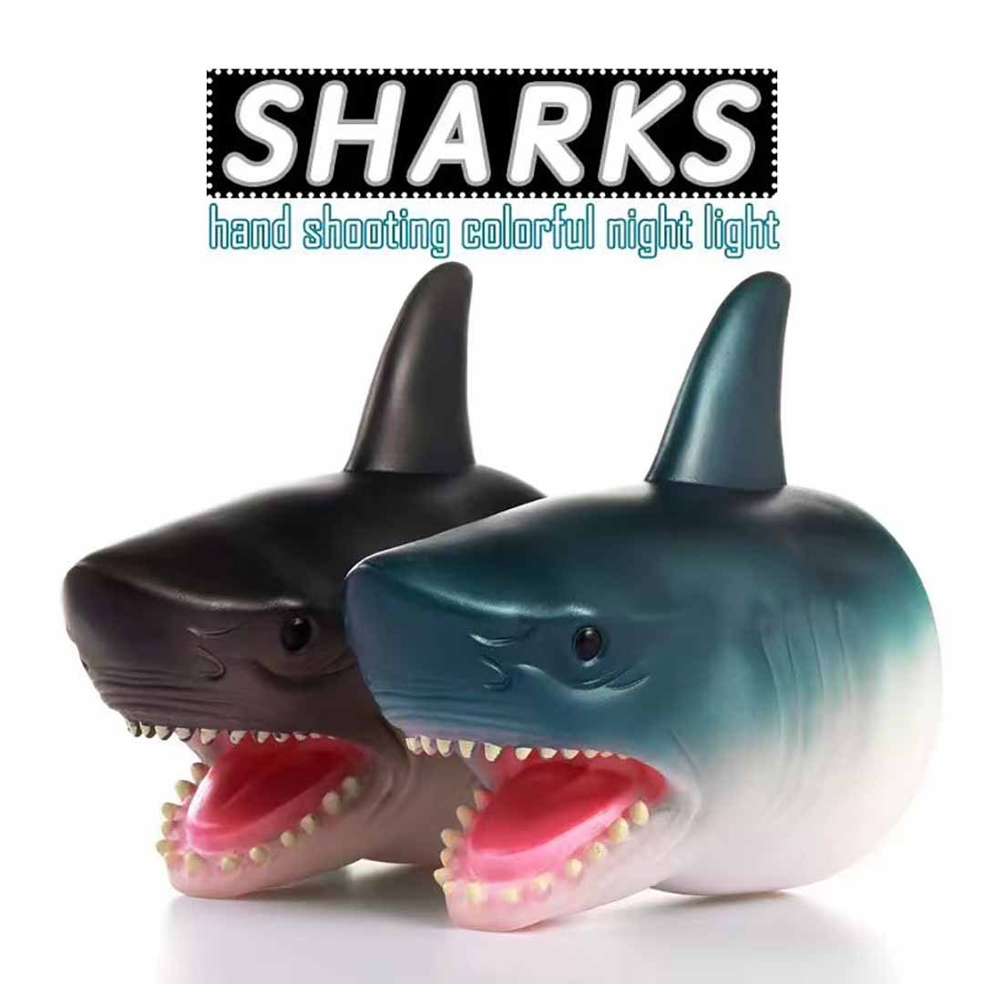 Christmas Gift Shark Hand Shooting Night Light-Engravingift