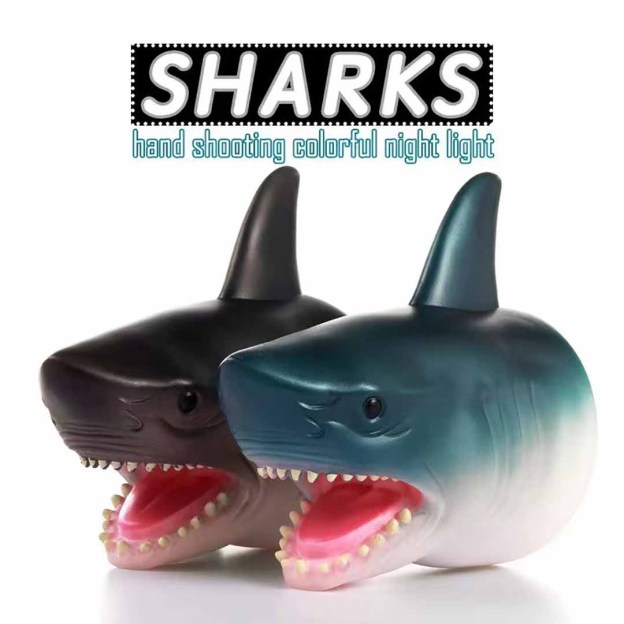 Christmas Gift Shark Hand Shooting Night Light-Engravingift