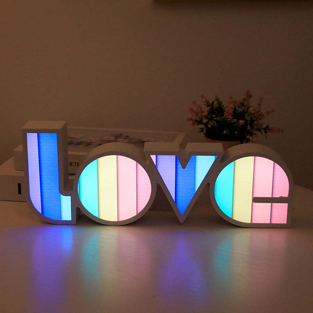 Mother'sDay Gift 'love' LED Night Light-Engravingift
