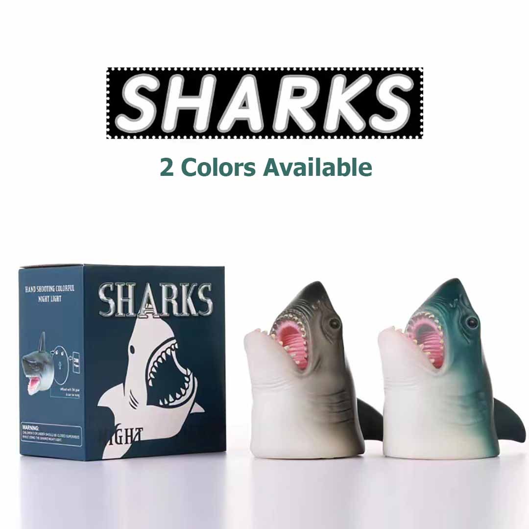 Christmas Gift Shark Hand Shooting Night Light-Engravingift
