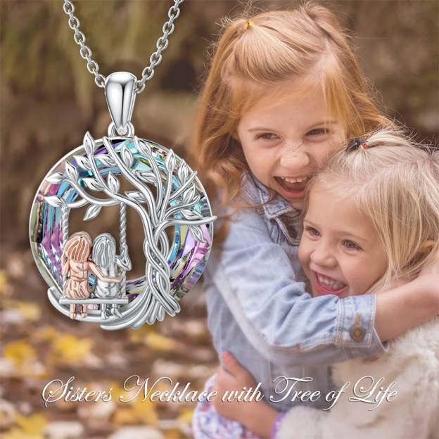 Mother's Day Sisters Gifts Tree of Life Sisters Necklace From Sisters-Engravingift