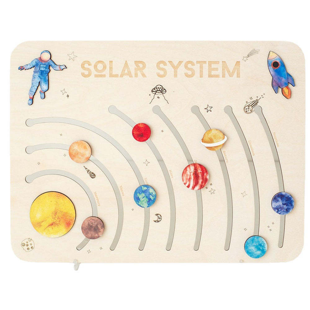 Christmas Gift Wooden Puzzle with Planets of the Solar System-Engravingift
