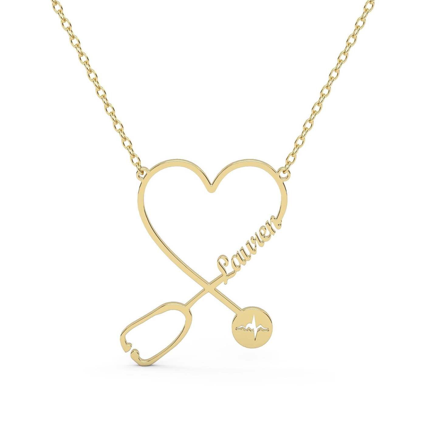 Mother's Day Gift Personalized Stethoscope Necklace-Engravingift