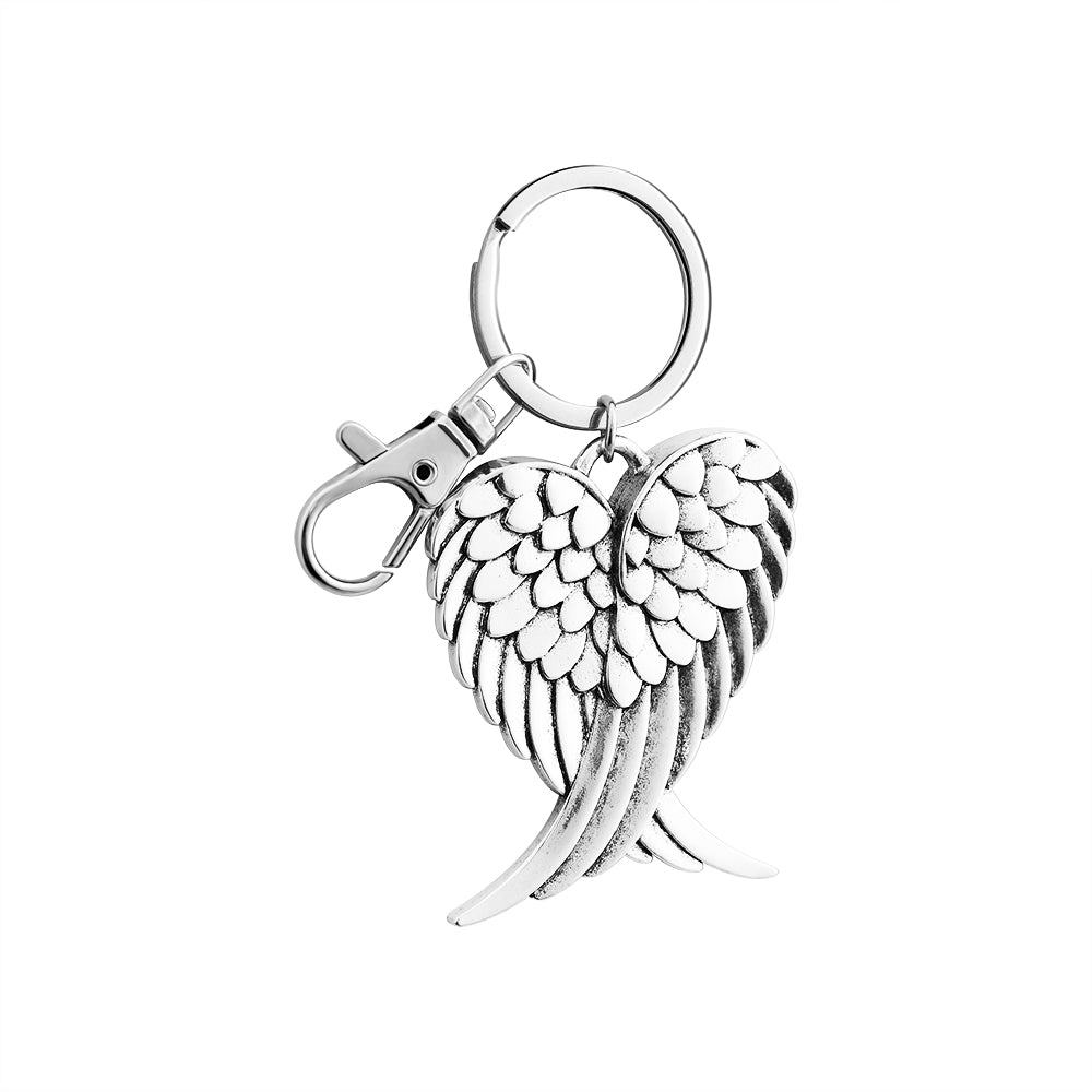 Mother's Day Gift Personalized custom wing keychain-Engravingift