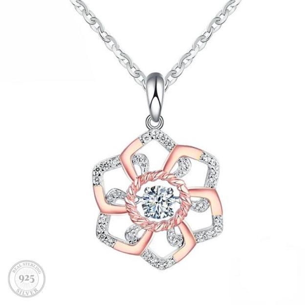 Mother's Day Gift Luxe Perfect Petals Pendant Necklace-Engravingift