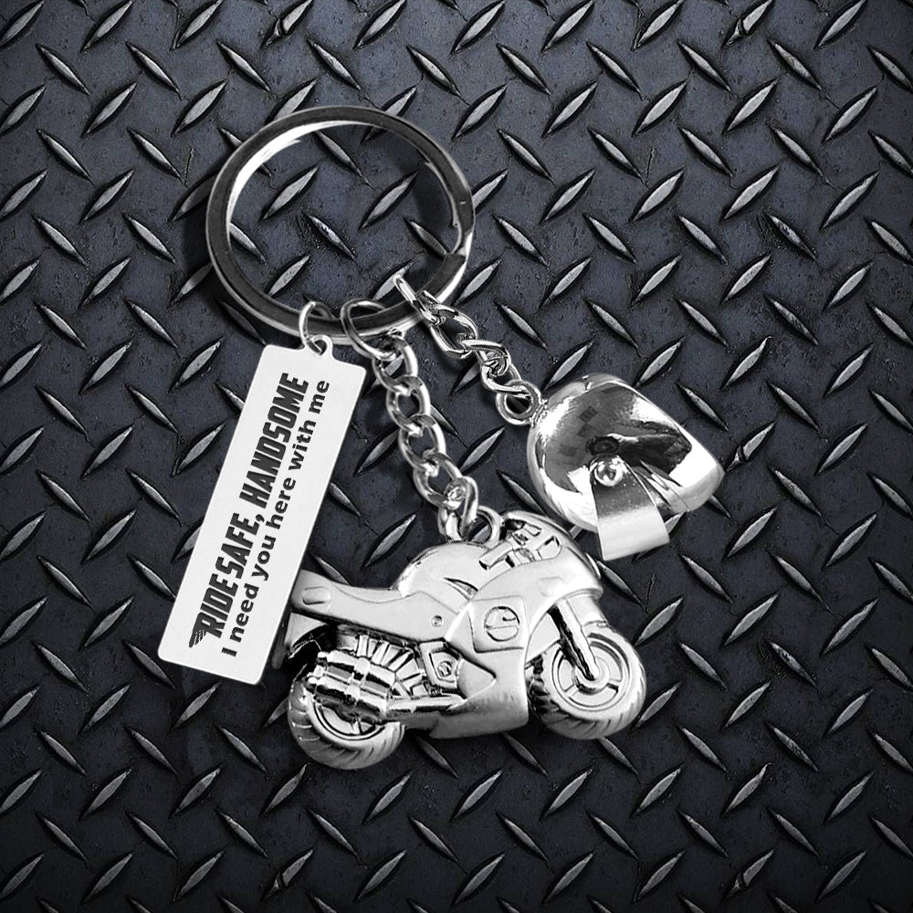 Christmas Gift Superbike Helmet Keychain - Biker - To My Man - I Love You