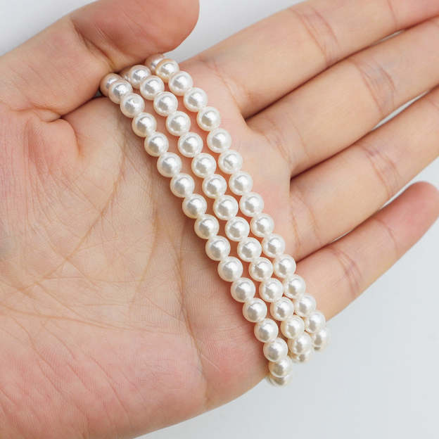 Mother's Day Gift Simple Fashion Personality Ladies Pearl Carving Bracelet-Engravingift