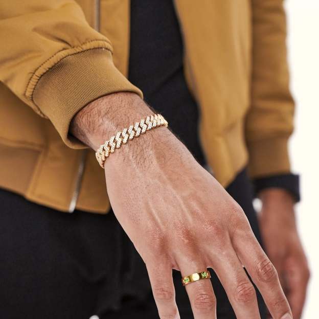 Father's Day Gift Cuban Mens Bracelet