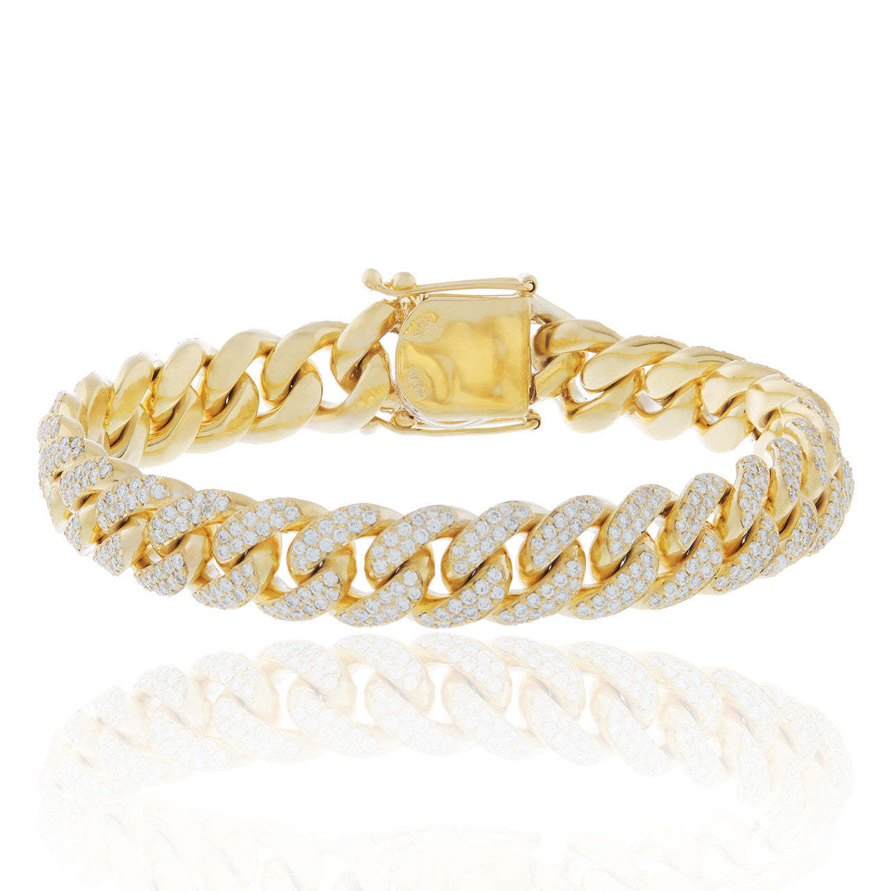 Mother's Day Gift 10.5ct Diamond Cuban Bracelet-Engravingift