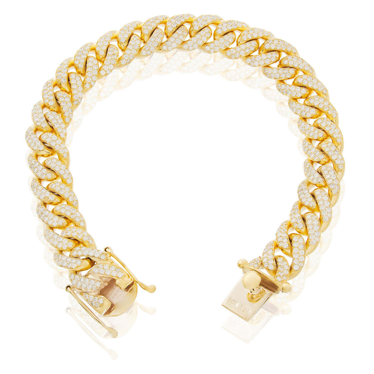 Mother's Day Gift 10.5ct Diamond Cuban Bracelet-Engravingift