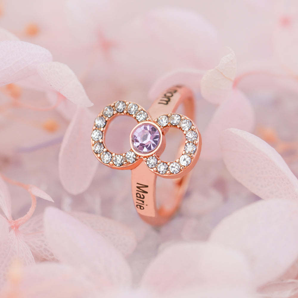 Mother's Day Gift Infinity Love Mom Symbol Ring-Engravingift