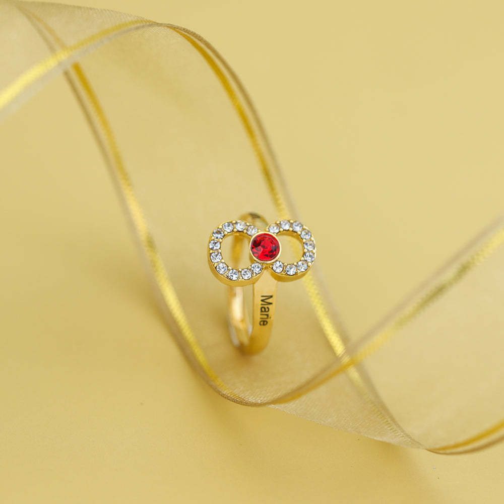 Mother's Day Gift Infinity Love Mom Symbol Ring-Engravingift