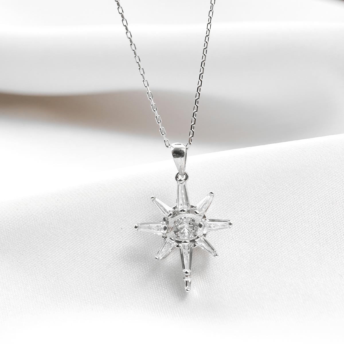 Mother's Day Gift Made of Stars - Dancing Crystal Star Necklace Gift Set-Engravingift