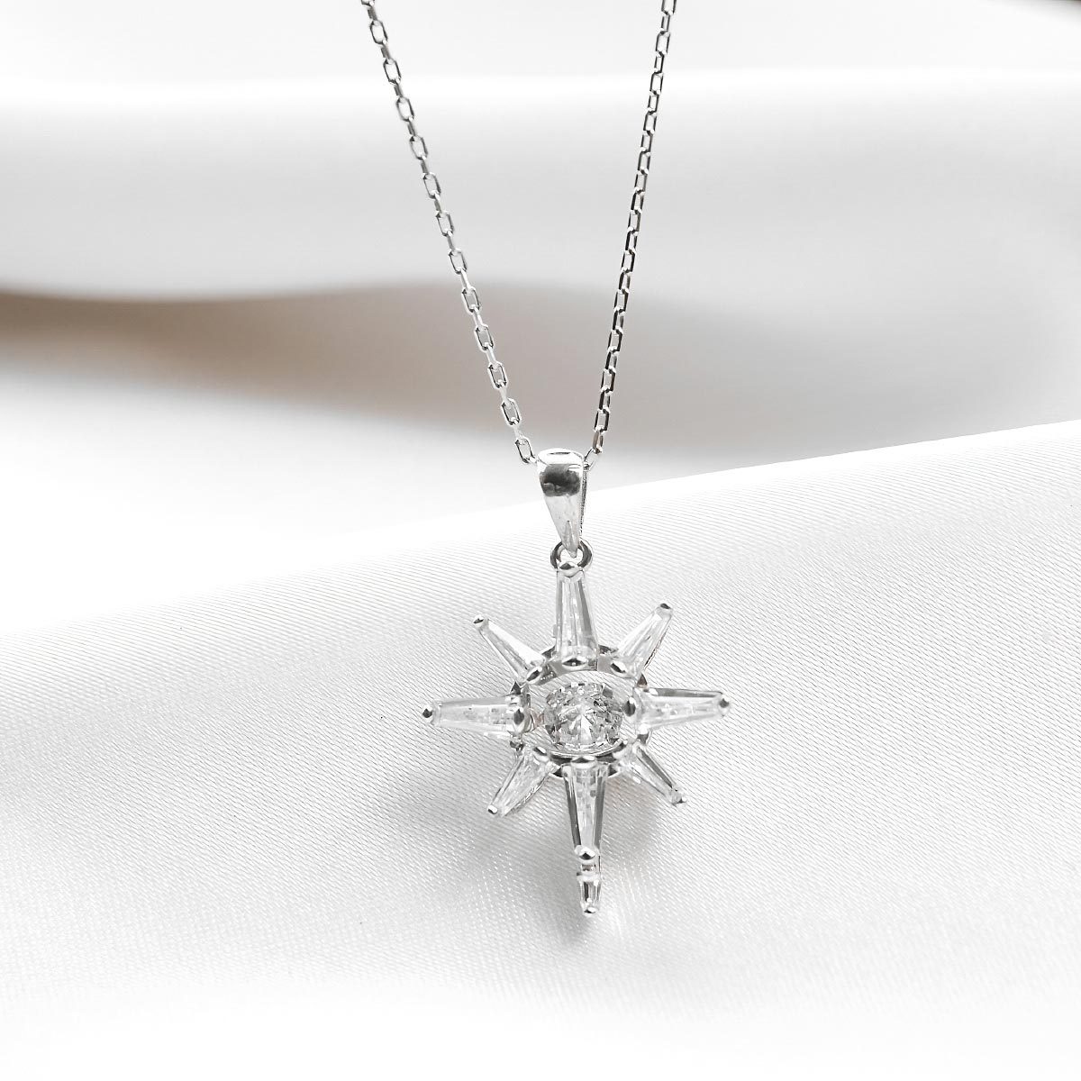 Mother's Day Gift Made of Stars - Dancing Crystal Star Necklace Gift Set-Engravingift