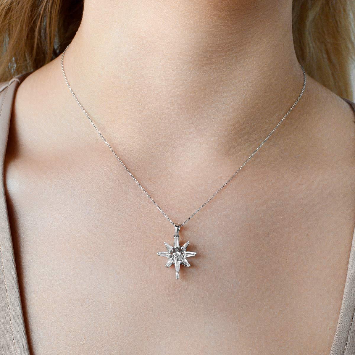 Mother's Day Gift Made of Stars - Dancing Crystal Star Necklace Gift Set-Engravingift