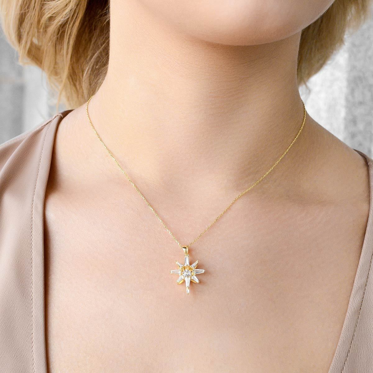 Mother's Day Gift Made of Stars - Dancing Crystal Star Necklace Gift Set-Engravingift