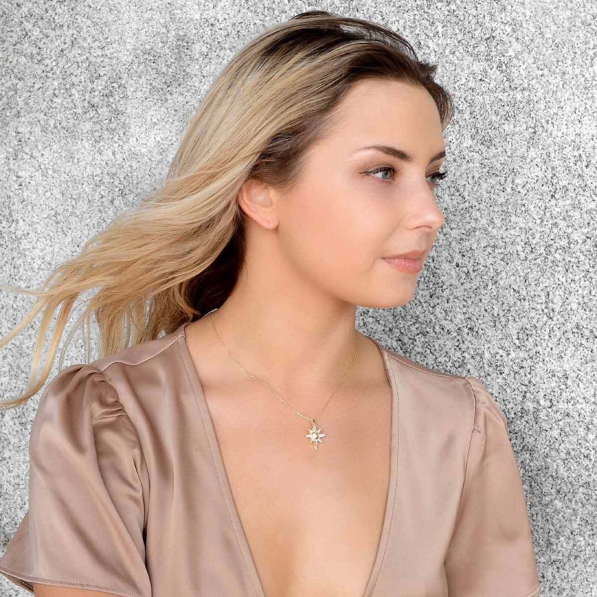 Mother's Day Gift Made of Stars - Dancing Crystal Star Necklace Gift Set-Engravingift
