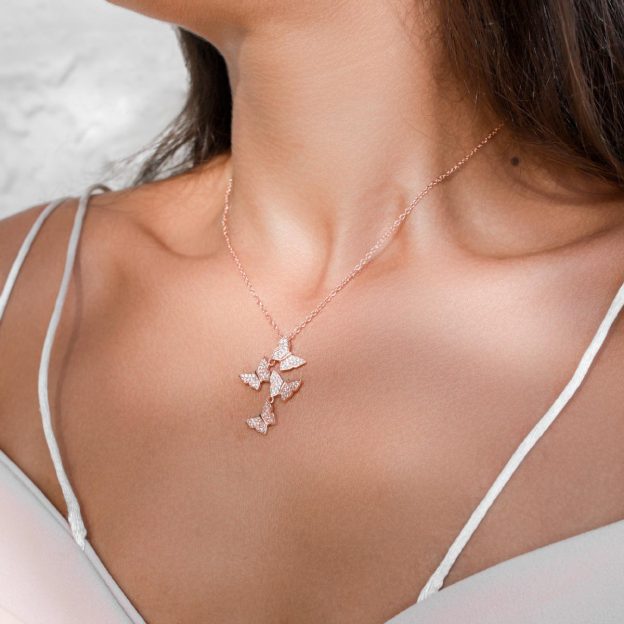 Mother's Day Gift Rose Gold Butterfly Bundle-Engravingift