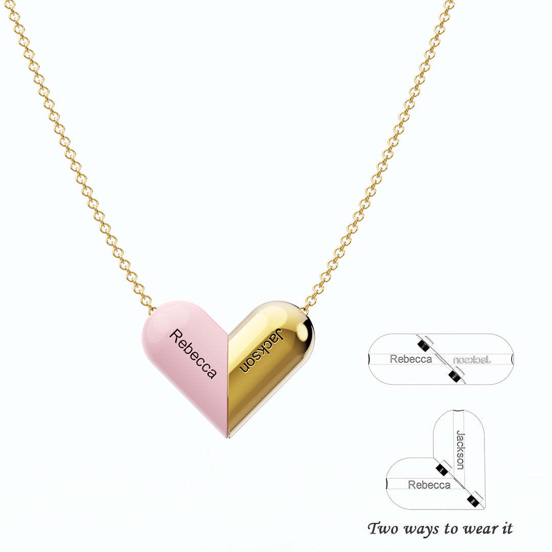 Mother's Day Gift Customized Rotating Deformation Necklace-Engravingift