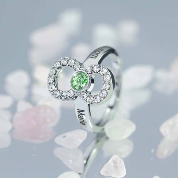 Mother's Day Gift Infinity Love Mom Symbol Ring-Engravingift