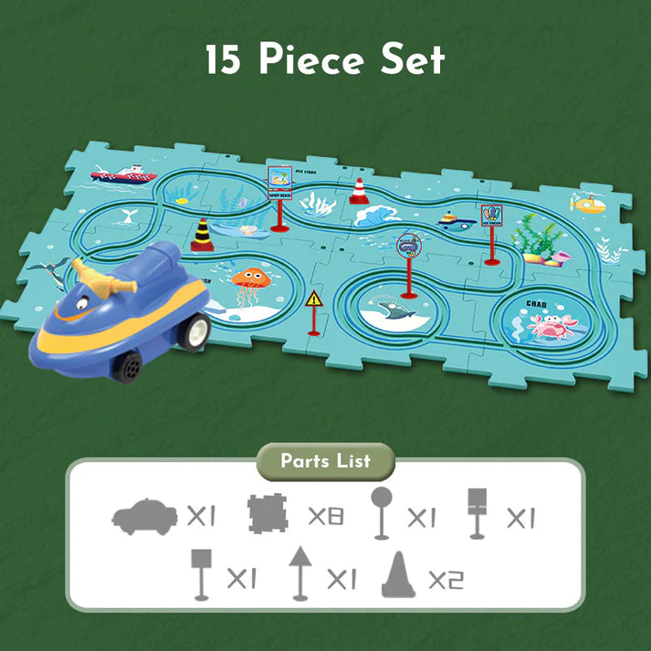 Christmas Gift Puzzle Race Track