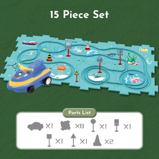 Christmas Gift Puzzle Race Track