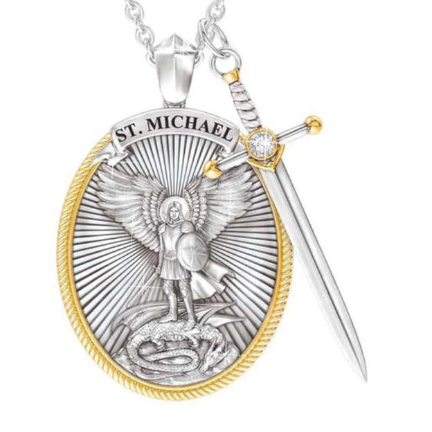 Mother's Day Gift St. Michael The Archangel Necklace-Engravingift