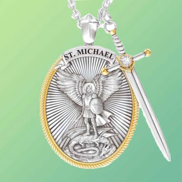 Mother's Day Gift St. Michael The Archangel Necklace-Engravingift