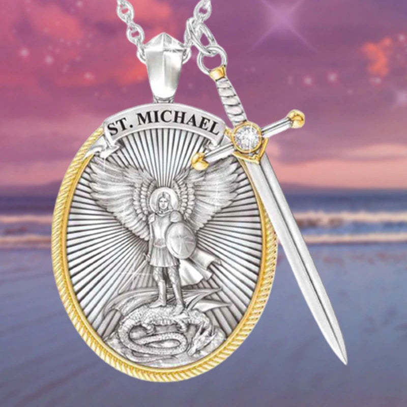 Mother's Day Gift St. Michael The Archangel Necklace-Engravingift