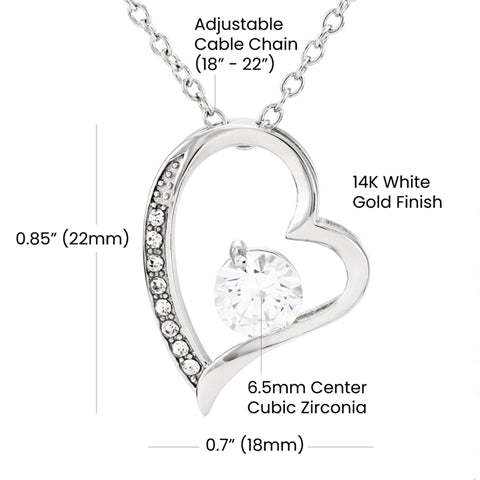 Mother's Day Gift To My Bonus Daughter Heart Necklace "life has given me the gift of you" Warm Gifts For Daughter-Engravingift