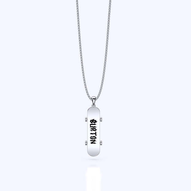 Mother's Day Gift Street Lover Custom Name Skateboard Necklace-Engravingift