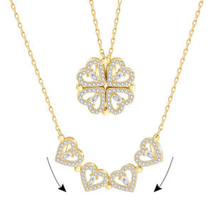 Mother's Day Gift Four Leaf  Necklace-Engravingift