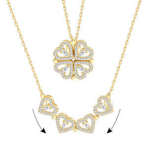 Mother's Day Gift Four Leaf Necklace-Engravingift