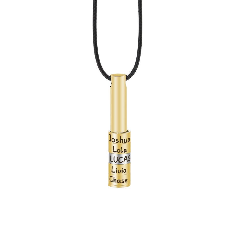 Christmas Gift Personalized whistle-type bar necklace for men