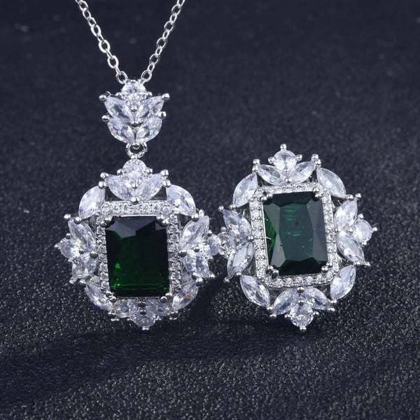 Christmas Gift Luxury gemstone necklace ring
