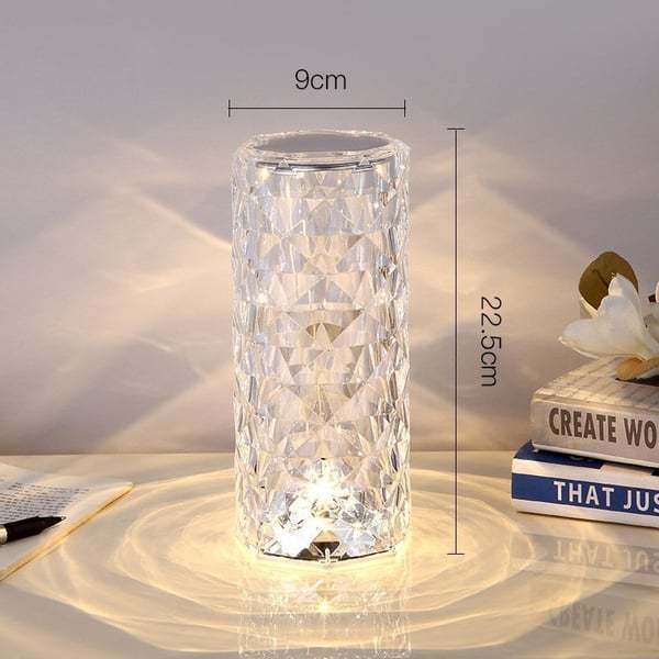 Christmas Gift Touching Control Rose Crystal Lamp - Buy 2 Free Shipping-Engravingift