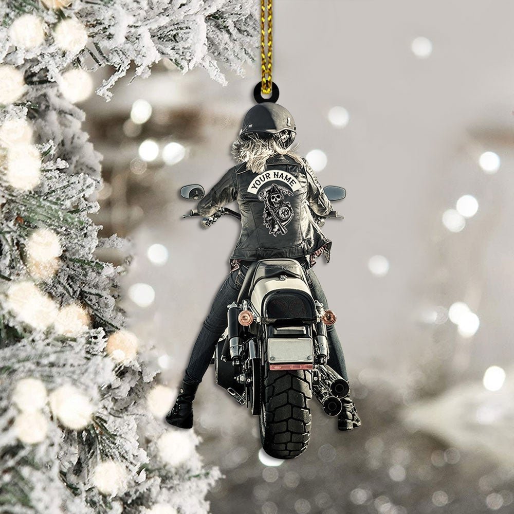 Christmas Gift Personalized Biker Vr2 Acrylic Keychain-Engravingift