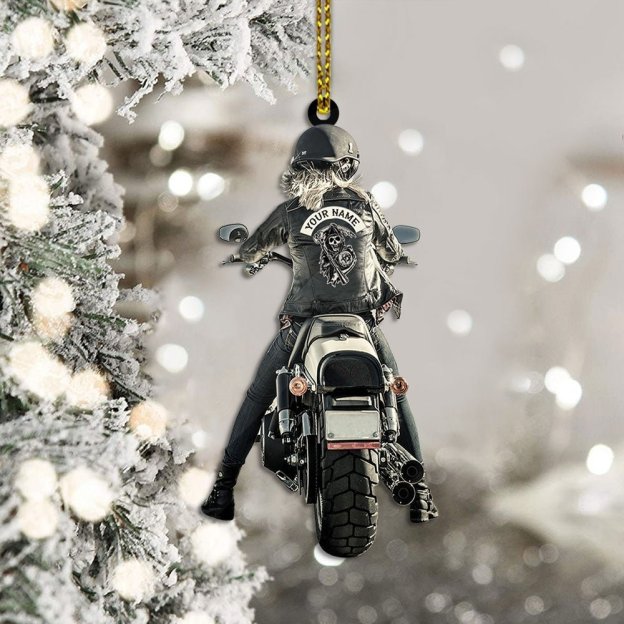 Christmas Gift Personalized Biker Vr2 Acrylic Keychain-Engravingift